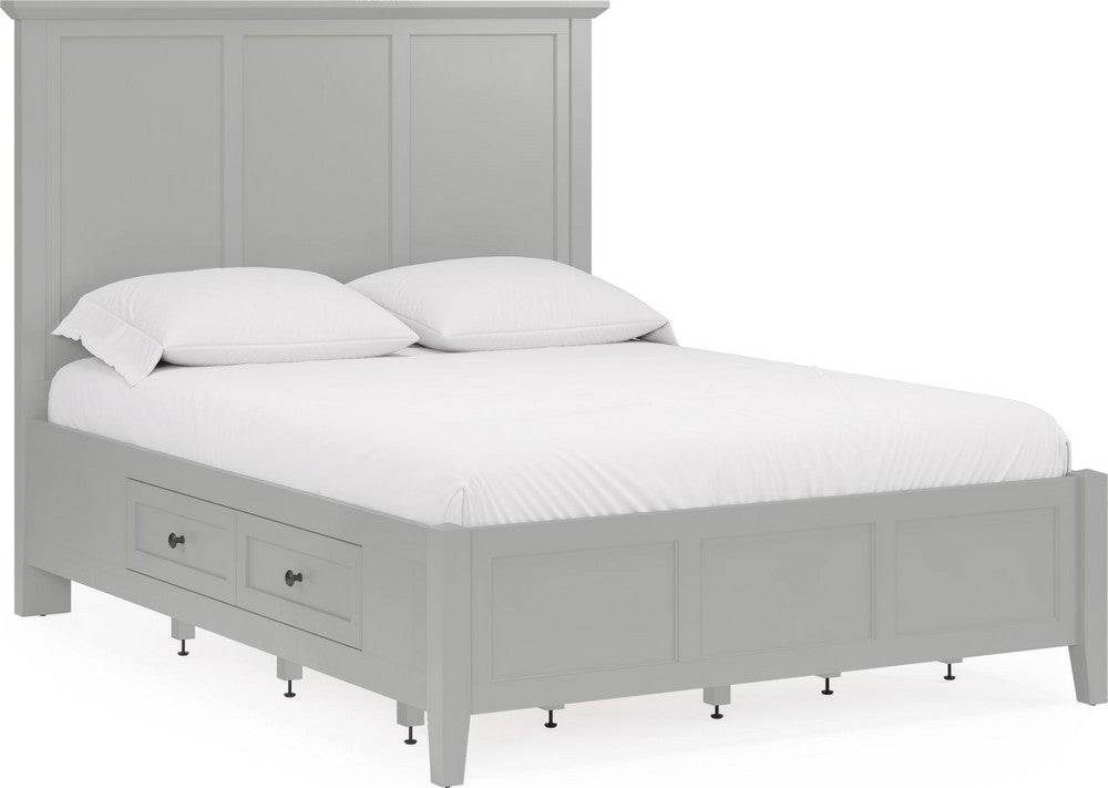 Modus Furniture - Grace Four Drawer Full-size Platform Storage Bed in Elephant Grey - PNKGD4 view 1