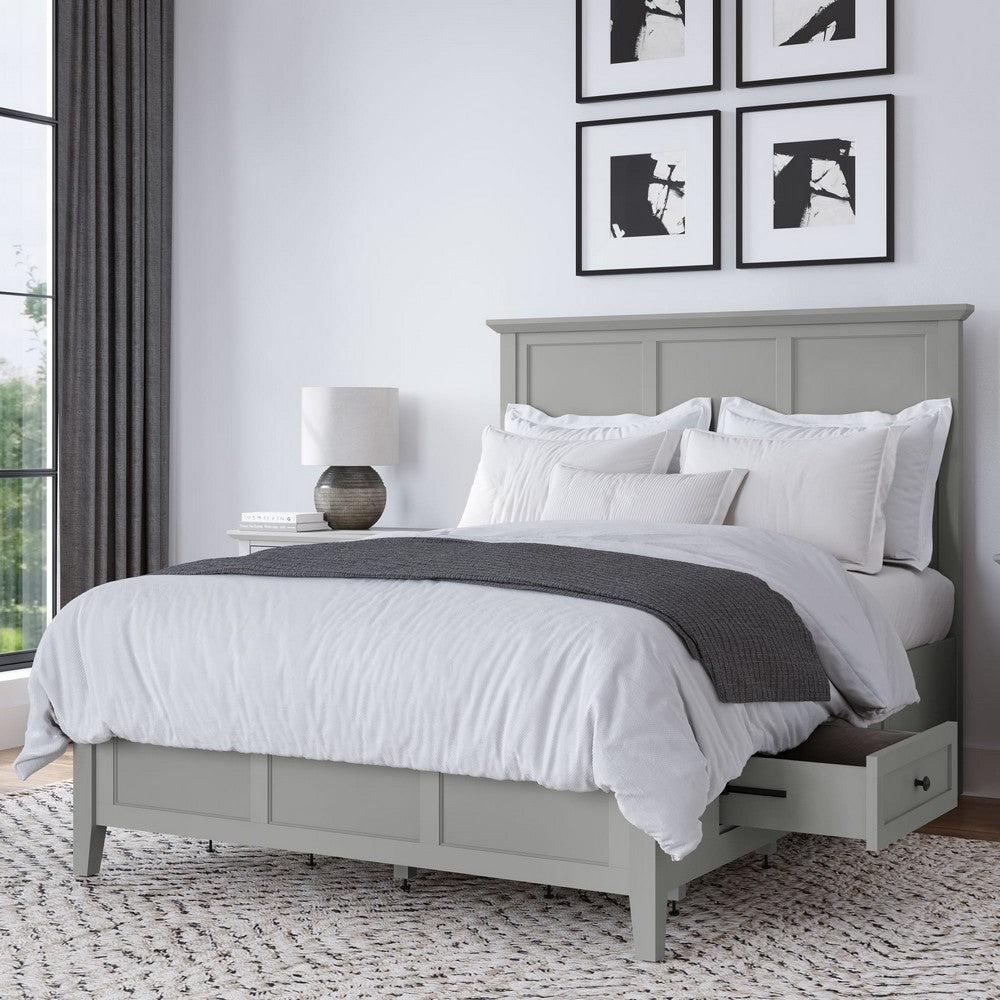 Modus Furniture - Grace Four Drawer Full-size Platform Storage Bed in Elephant Grey - PNKGD4 view 8
