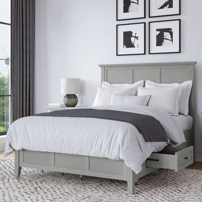 Modus Furniture - Grace Four Drawer King-size Platform Storage Bed in  Elephant Grey - PNKGD7 view 8