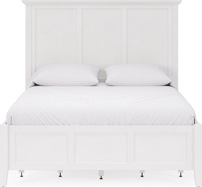 Modus Furniture - Grace Four Drawer King-size Platform Storage Bed in Snowfall White - PNRAD7 view 2