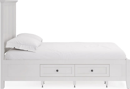 Modus Furniture - Grace Four Drawer King-size Platform Storage Bed in Snowfall White - PNRAD7 view 3