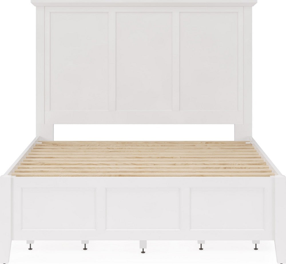Modus Furniture - Grace Four Drawer King-size Platform Storage Bed in Snowfall White - PNRAD7 view 5