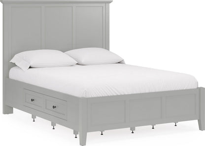 Modus Furniture - Grace Four Drawer Platform Storage Bed in Elephant Gray - PNKGD3 view 1
