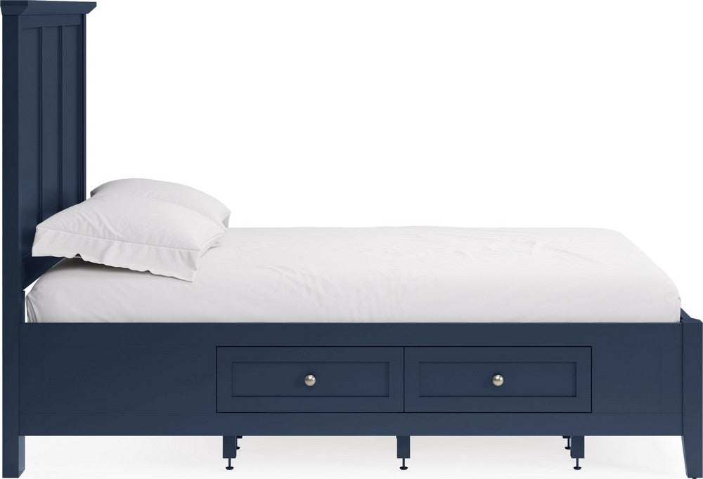 Modus Furniture - Grace Four Drawer Queen-size Platform Storage Bed in Blueberry - PNKXD5 view 3