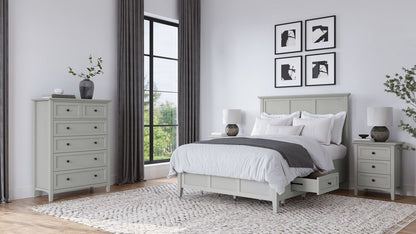 Modus Furniture - Grace Four Drawer Queen-size Platform Storage Bed in Elephant Grey - PNKGD5 view 9