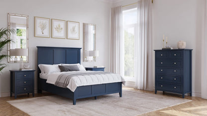 Modus Furniture - Grace Full-size Three Panel Bed in Blueberry - PNKXL4 view 9
