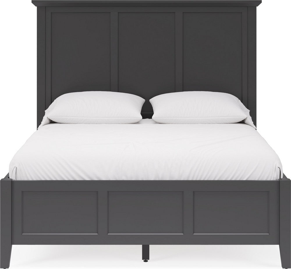 Modus Furniture - Grace Full-size Three Panel Bed in Raven Black - PNRBL4 view 2