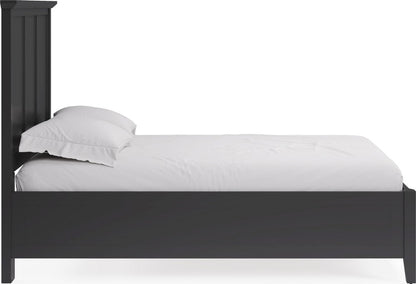 Modus Furniture - Grace Full-size Three Panel Bed in Raven Black - PNRBL4 view 3
