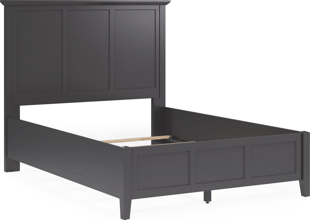 Modus Furniture - Grace Full-size Three Panel Bed in Raven Black - PNRBL4 view 4