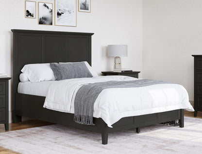 Modus Furniture - Grace Full-size Three Panel Bed in Raven Black - PNRBL4 view 10