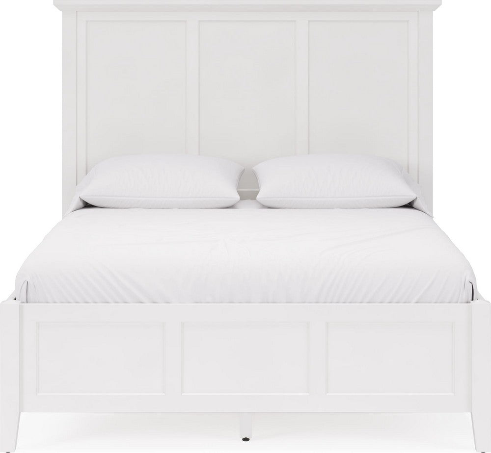 Modus Furniture - Grace Full-size Three Panel Bed in Snowfall White - PNRAL4 view 2