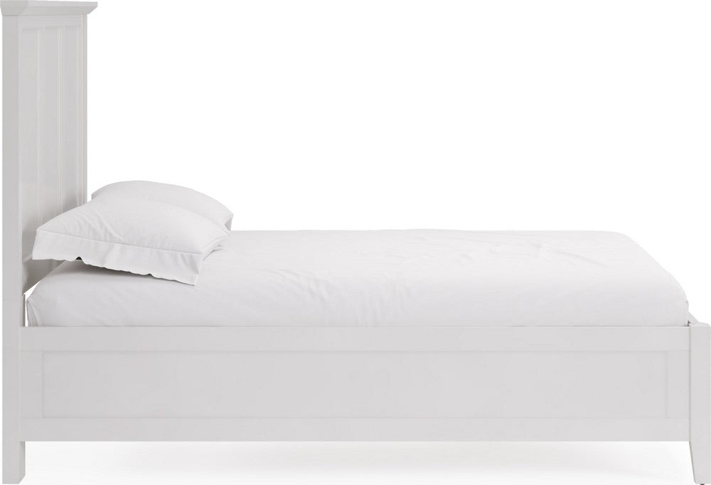 Modus Furniture - Grace Full-size Three Panel Bed in Snowfall White - PNRAL4 view 3