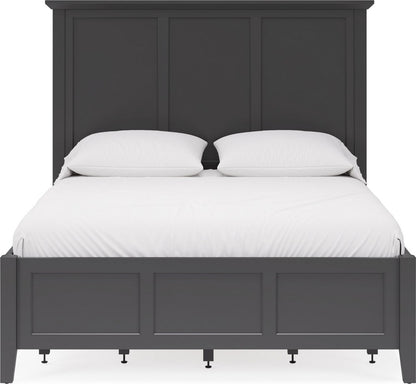 Modus Furniture - Grace King-size Four Drawer Platform Storage Bed in Raven Black - PNRBD7 view 2