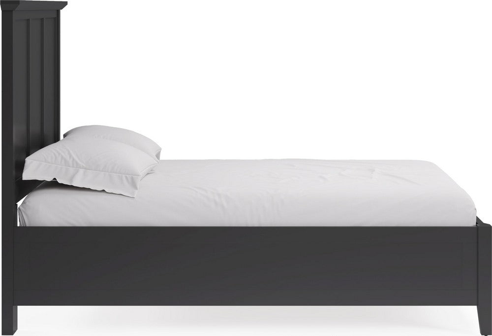Modus Furniture - Grace King-size Three Panel Bed in Raven Black - PNRBL7 view 3