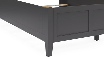 Modus Furniture - Grace King-size Three Panel Bed in Raven Black - PNRBL7 view 7