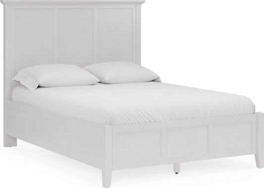 Modus Furniture - Grace King-size Three Panel Bed in Snowfall White - PNRAL7 view 1