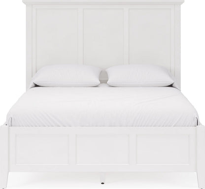 Modus Furniture - Grace King-size Three Panel Bed in Snowfall White - PNRAL7 view 2