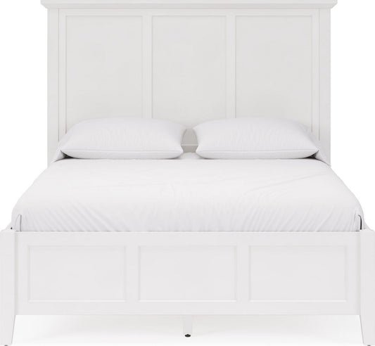 Modus Furniture - Grace King-size Three Panel Bed in Snowfall White - PNRAL7 view 2