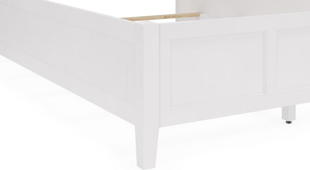 Modus Furniture - Grace King-size Three Panel Bed in Snowfall White - PNRAL7 view 7