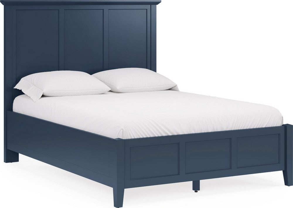 Modus Furniture - Grace Queen-size Three Panel Bed in Blueberry - PNKXL5 view 1