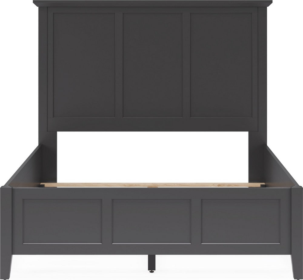 Modus Furniture - Grace Queen-size Three Panel Bed in Raven Black - PNRBL5 view 5