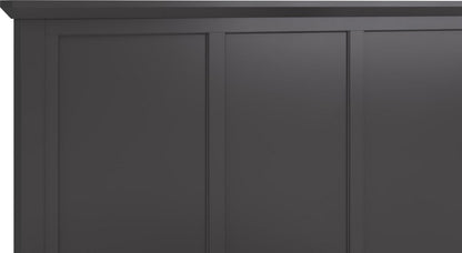 Modus Furniture - Grace Queen-size Three Panel Bed in Raven Black - PNRBL5 view 9