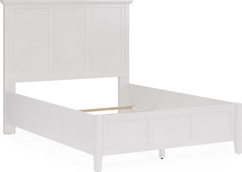 Modus Furniture - Grace Queen-size Three Panel Bed in Snowfall White - PNRAL5 view 4