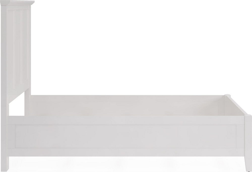 Modus Furniture - Grace Queen-size Three Panel Bed in Snowfall White - PNRAL5 view 6