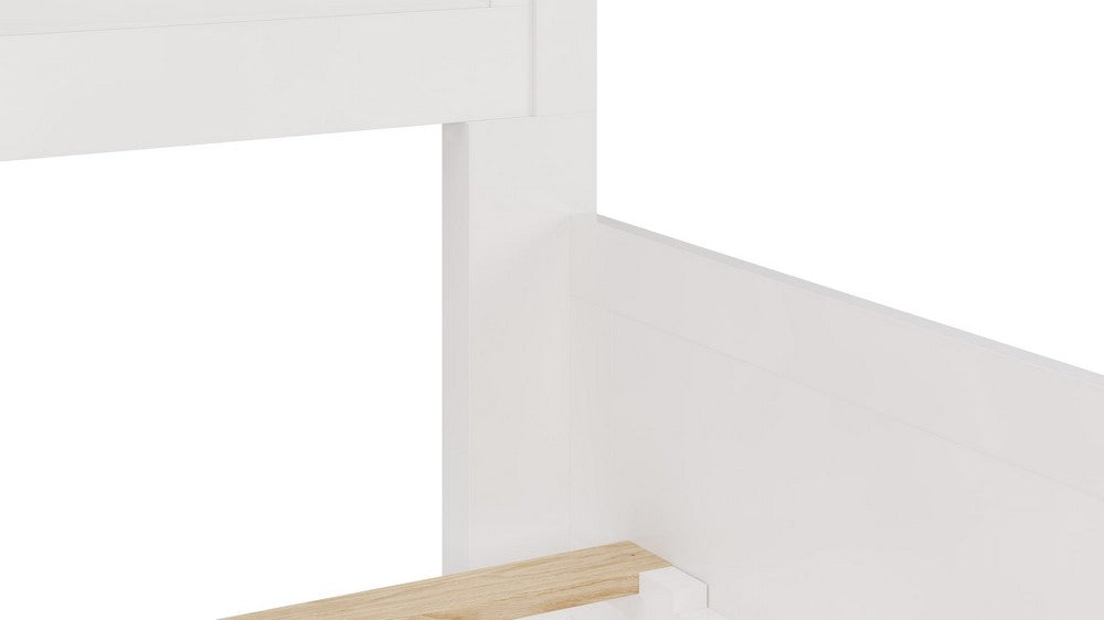 Modus Furniture - Grace Queen-size Three Panel Bed in Snowfall White - PNRAL5 view 8