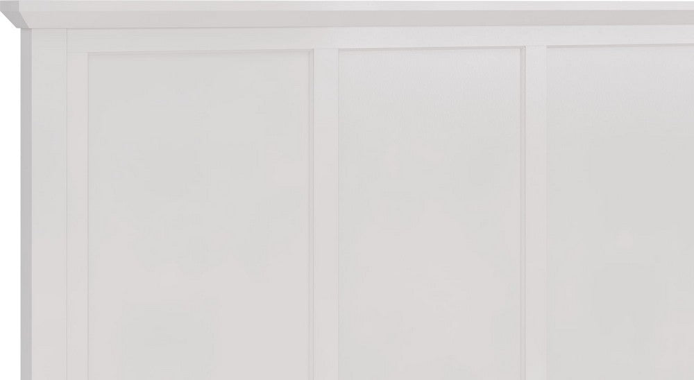 Modus Furniture - Grace Queen-size Three Panel Bed in Snowfall White - PNRAL5 view 9