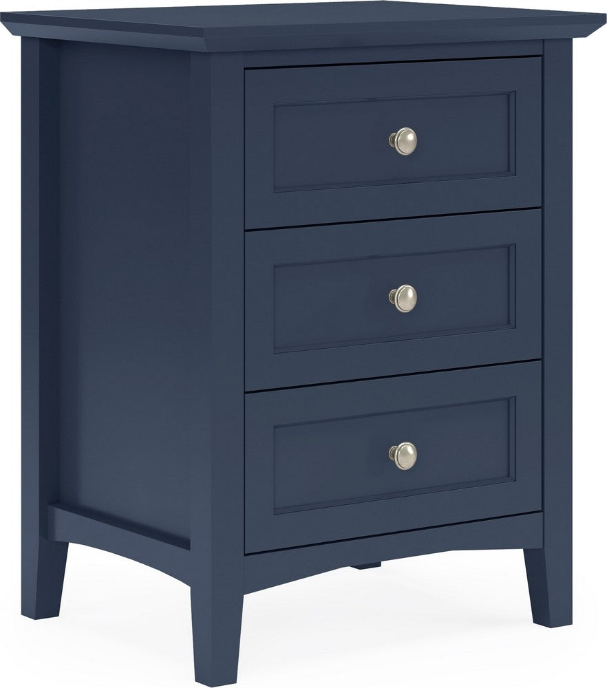 Modus Furniture - Grace Three Drawer Nightstand in Blueberry - PNKX81 view 1