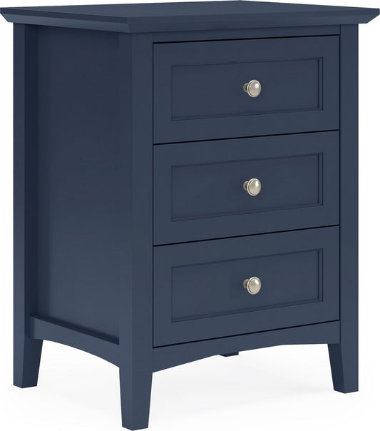 Modus Furniture - Grace Three Drawer Nightstand in Blueberry - PNKX81 view 1