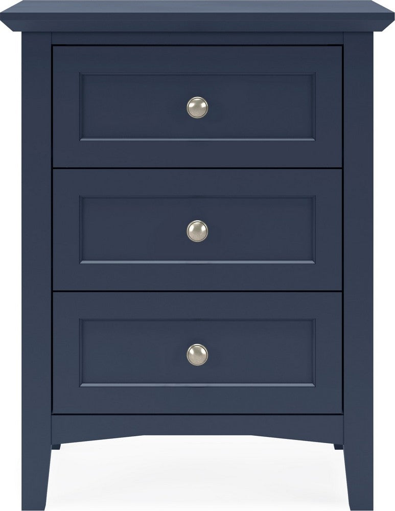 Modus Furniture - Grace Three Drawer Nightstand in Blueberry - PNKX81 view 2