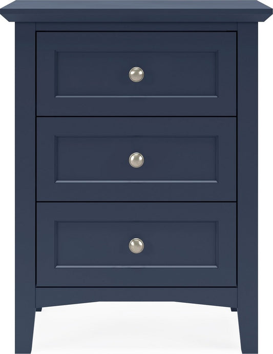 Modus Furniture - Grace Three Drawer Nightstand in Blueberry - PNKX81 view 2