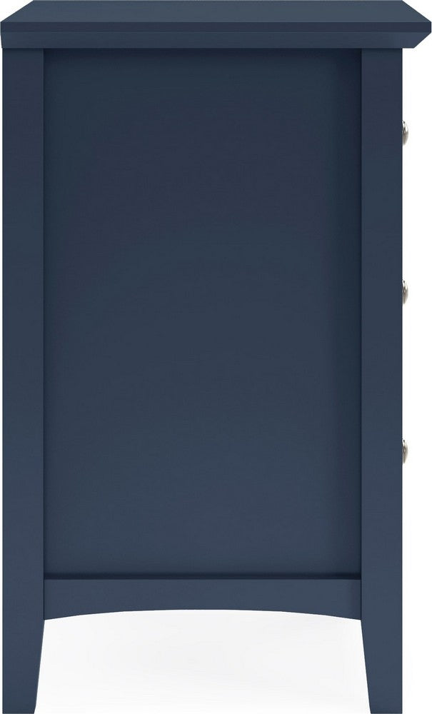 Modus Furniture - Grace Three Drawer Nightstand in Blueberry - PNKX81 view 3