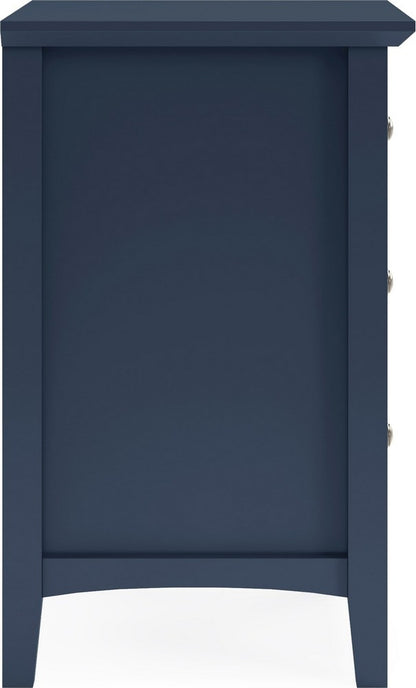 Modus Furniture - Grace Three Drawer Nightstand in Blueberry - PNKX81 view 3