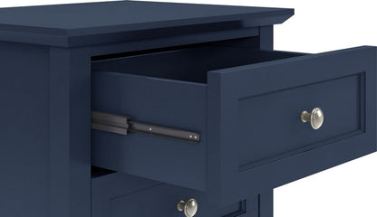 Modus Furniture - Grace Three Drawer Nightstand in Blueberry - PNKX81 view 4