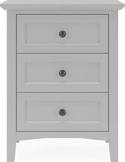Modus Furniture - Grace Three Drawer Nightstand in Elephant Grey - PNKG81 view 2