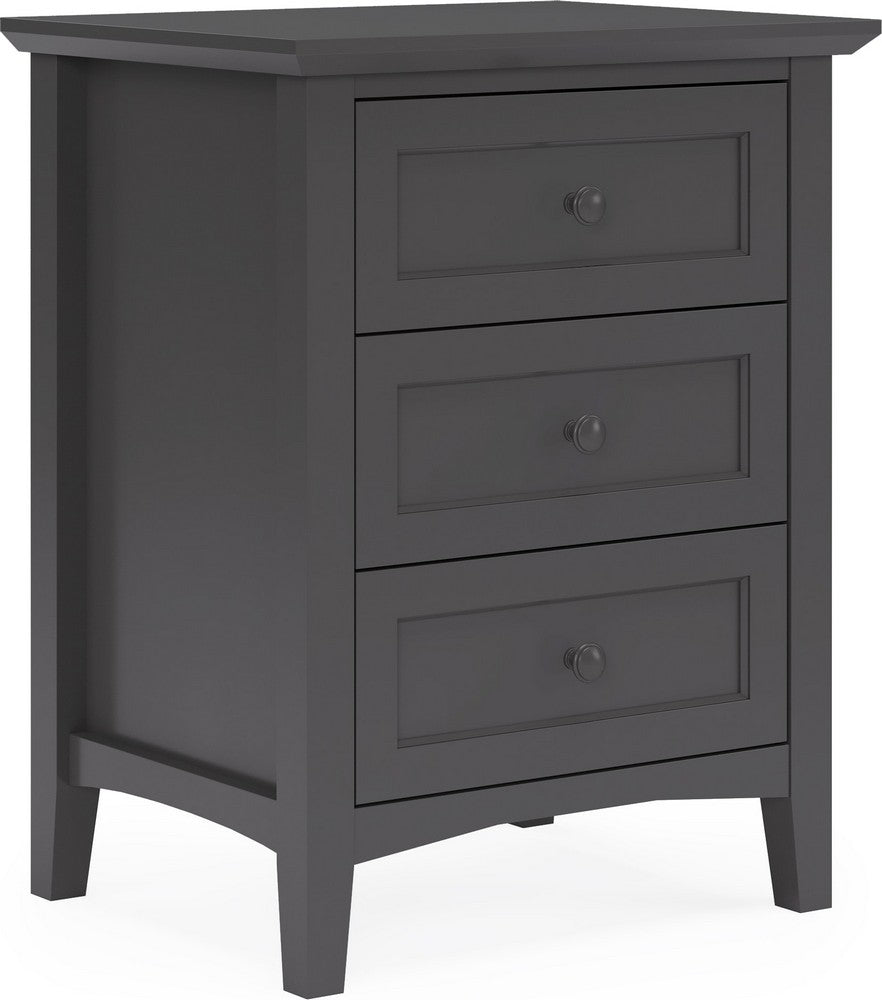 Modus Furniture - Grace Three Drawer Nightstand in Raven Black - PNRB81 view 1