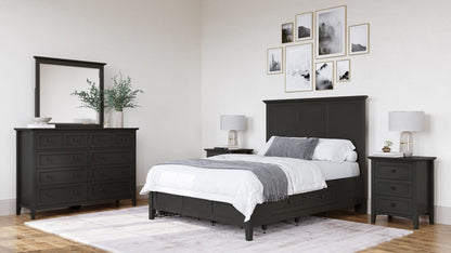 Modus Furniture - Grace Three Drawer Nightstand in Raven Black - PNRB81 view 7