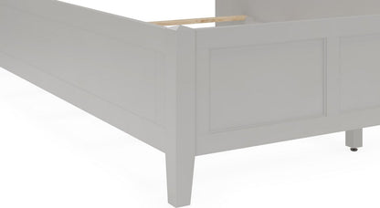 Modus Furniture - Grace Three Panel Bed in Elephant Grey - PNKGL3 view 7