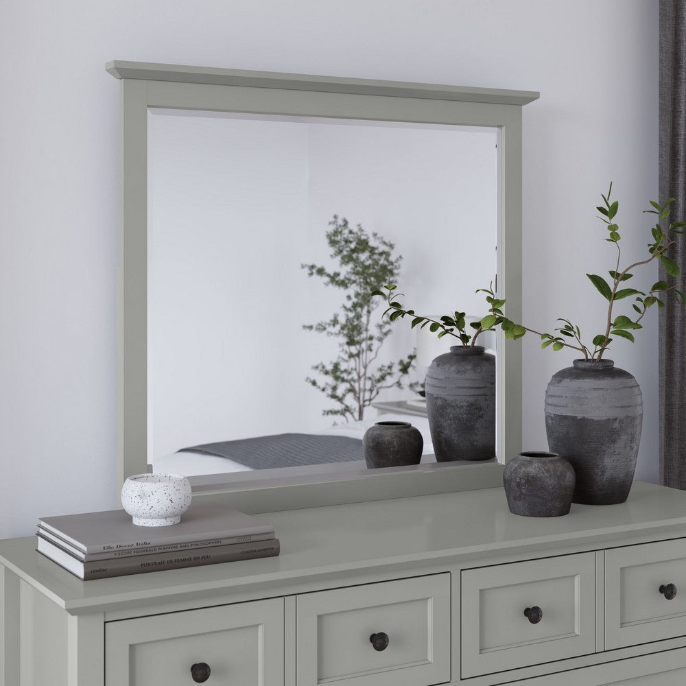 Modus Furniture - Grace Wall or Dresser Mirror in Elephant Grey - PNKG83 view 6