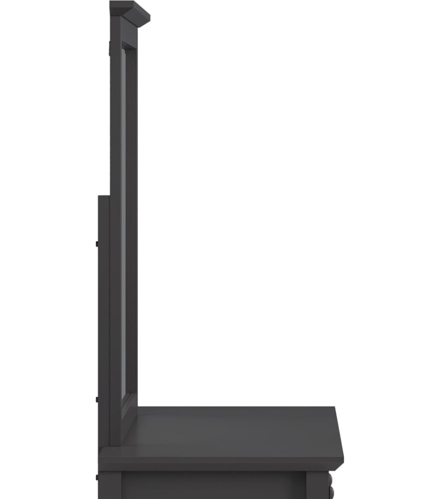 Modus Furniture - Grace Wall or Dresser Mirror in Raven Black - PNRB83 view 3