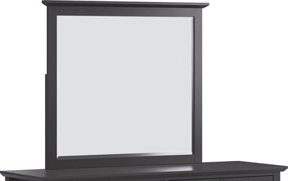 Modus Furniture - Grace Wall or Dresser Mirror in Raven Black - PNRB83 view 4