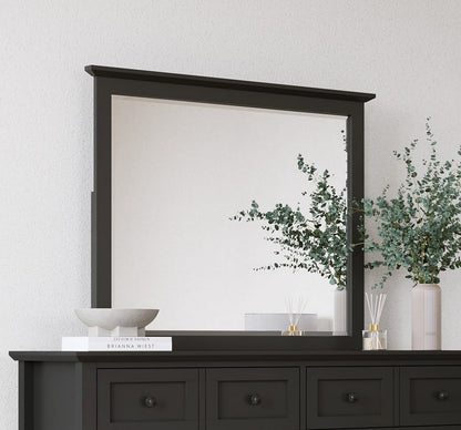 Modus Furniture - Grace Wall or Dresser Mirror in Raven Black - PNRB83 view 6