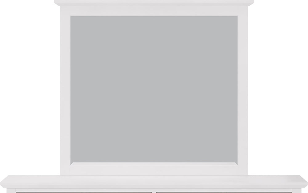 Modus Furniture - Grace Wall or Dresser Mirror in Snowfall White - PNRA83 view 2