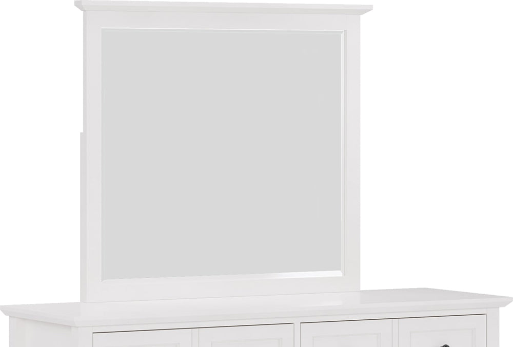 Modus Furniture - Grace Wall or Dresser Mirror in Snowfall White - PNRA83 view 3