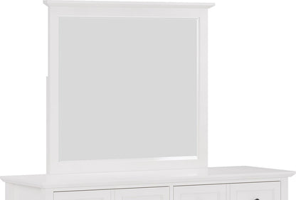 Modus Furniture - Grace Wall or Dresser Mirror in Snowfall White - PNRA83 view 3