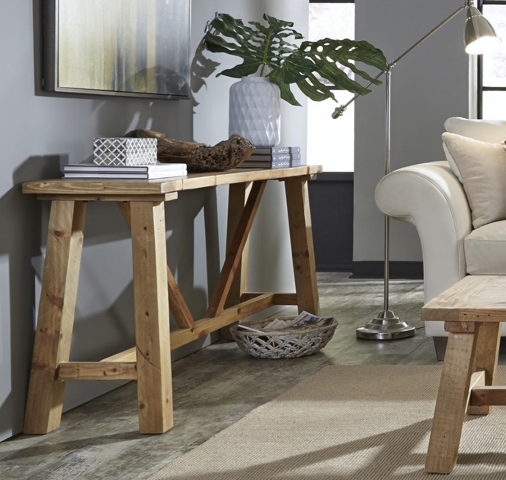 Modus Furniture - Harby Reclaimed Wood Console Table in Rustic Tawny - 8W6823 veiw 3