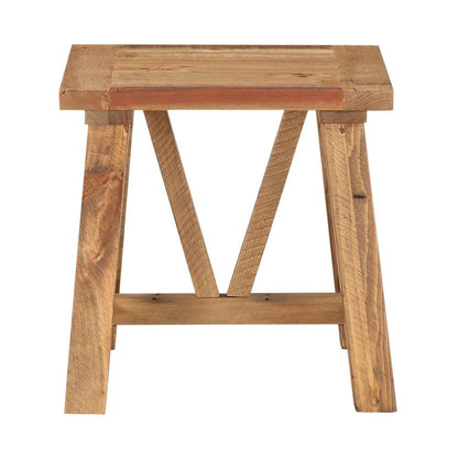 Modus Furniture - Harby Reclaimed Wood Square Side Table in Rustic Tawny - 8W6822 veiw 4
